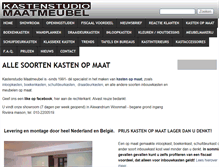 Tablet Screenshot of kastenopmaat.nl